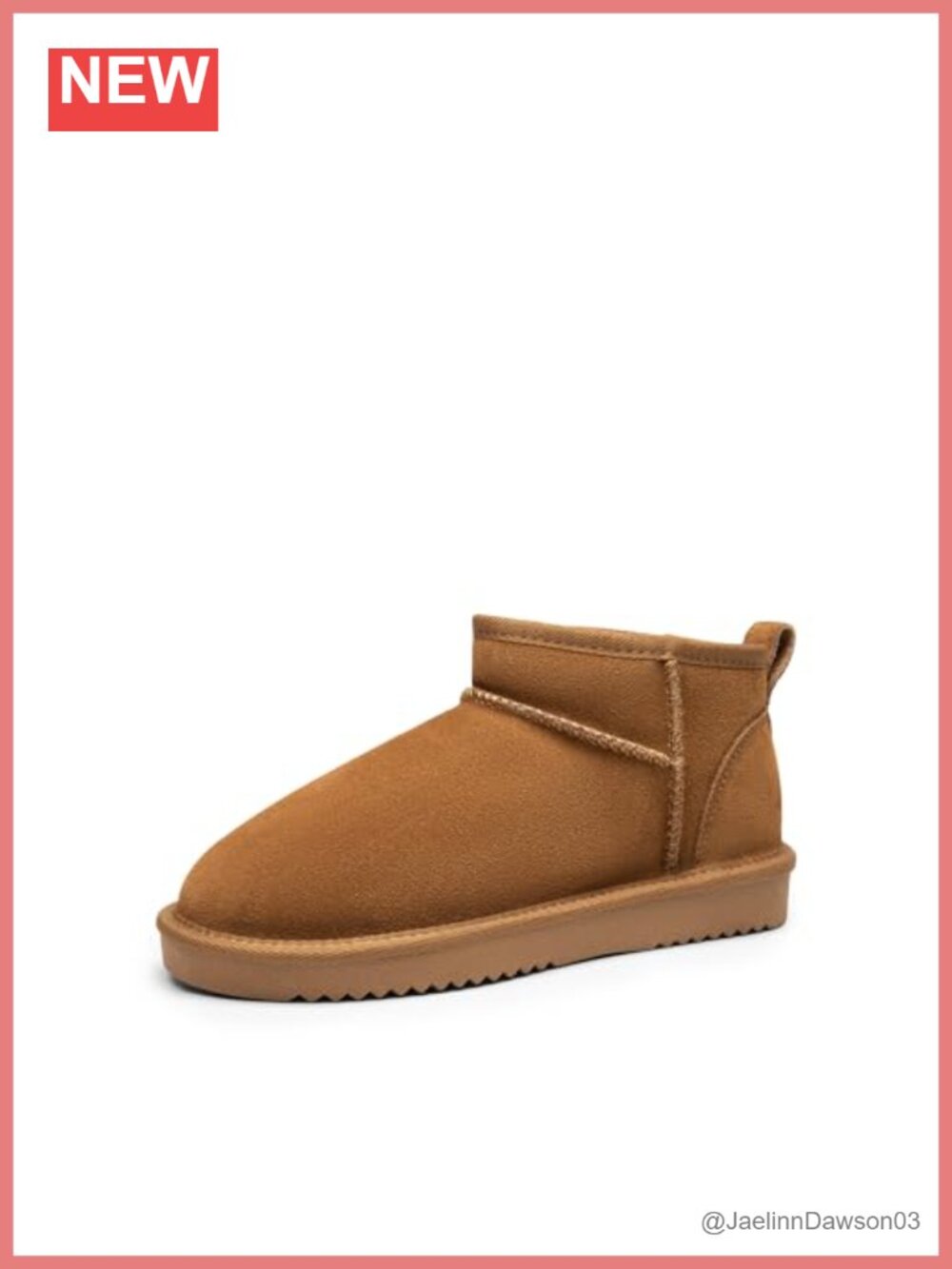 Women's Suede Ankle Winter Mini Boots Faux Fur Lined Memory Foam